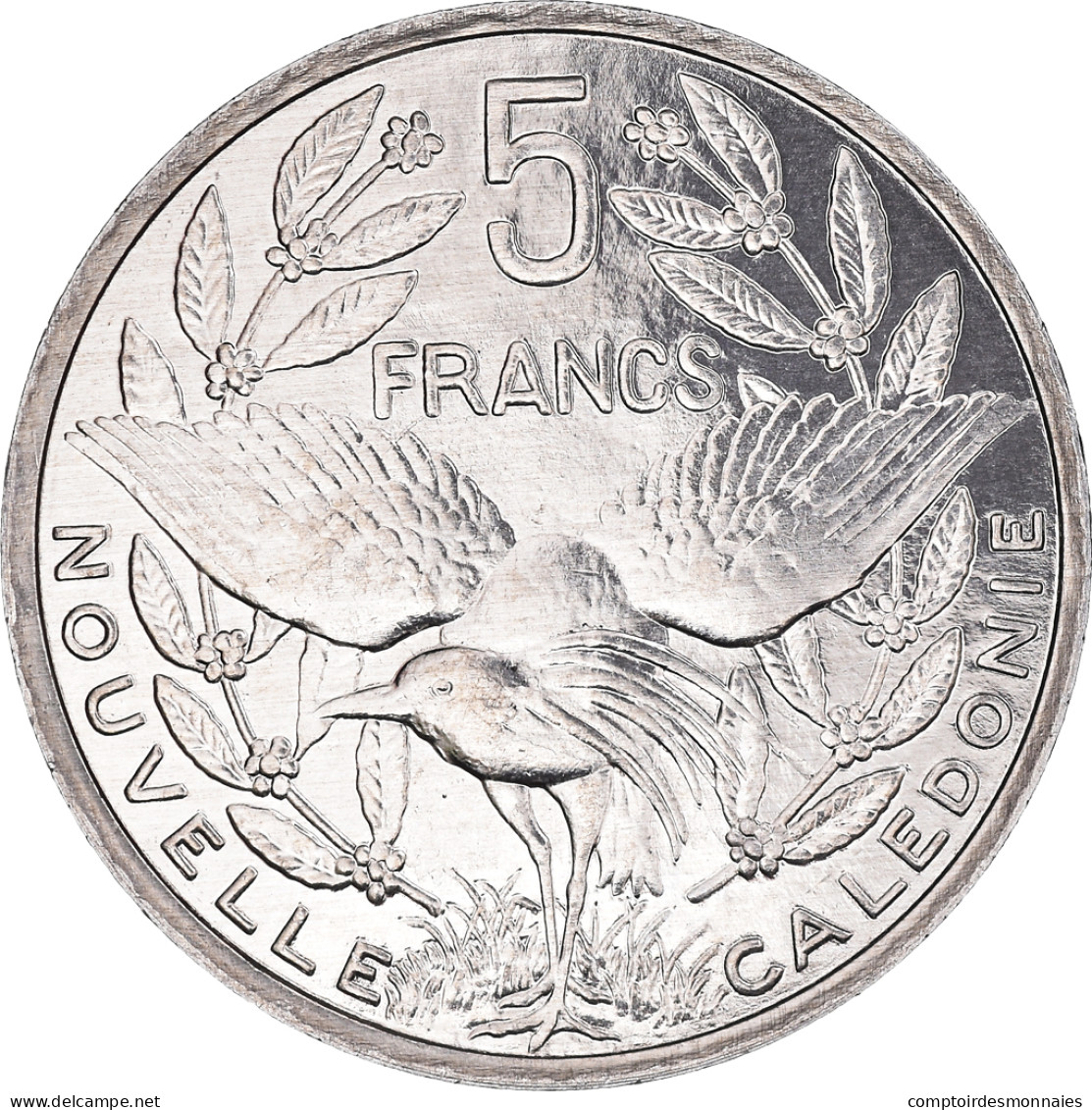 Monnaie, Nouvelle-Calédonie, 5 Francs, 2001, Paris, SPL+, Aluminium, KM:16 - Nieuw-Caledonië