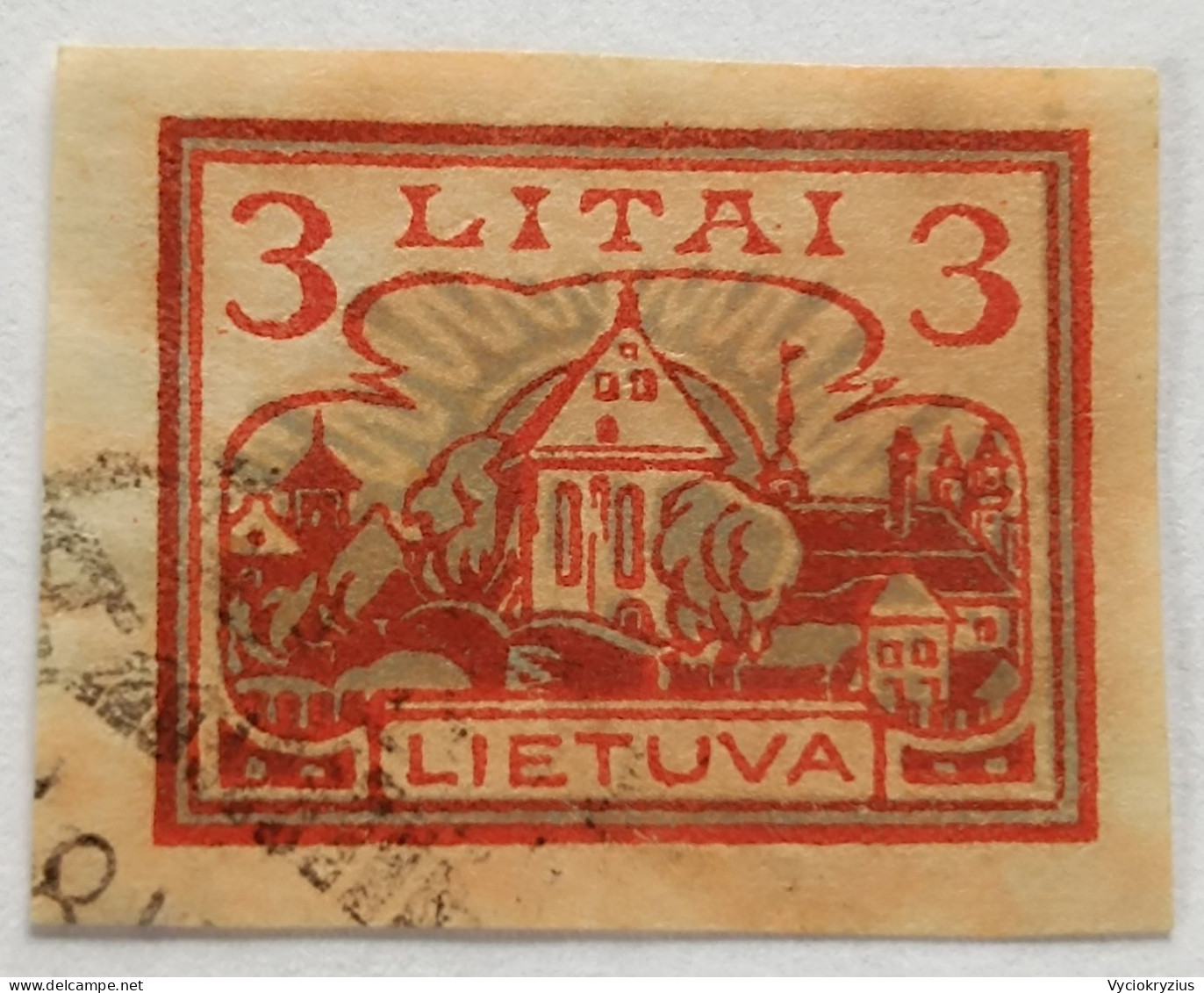 LITHUANIA LIETUVA 1923 Mi 194 .Wz 3 Ungezahnt - Litauen