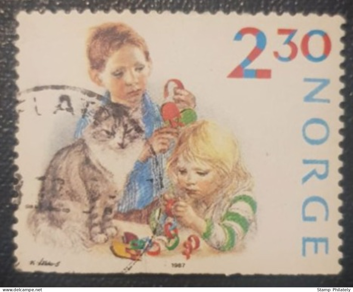 Norway Christmas Stamp 1987 Used - Usati