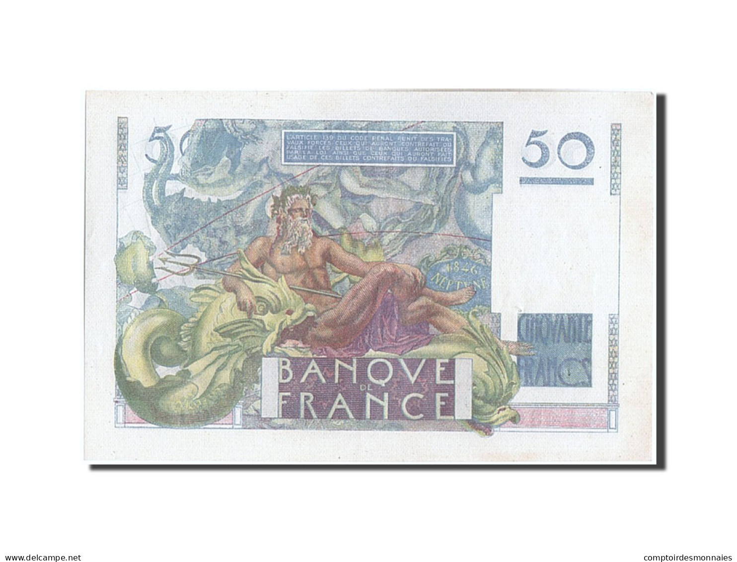 Billet, France, 50 Francs, 50 F 1946-1951 ''Le Verrier'', 1949, 1949-11-03, SPL - 50 F 1946-1951 ''Le Verrier''