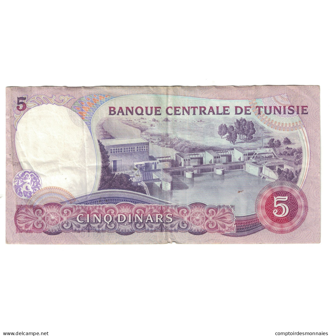 Billet, Tunisie, 5 Dinars, 1983, 1983-11-03, KM:79, TTB - Tunesien