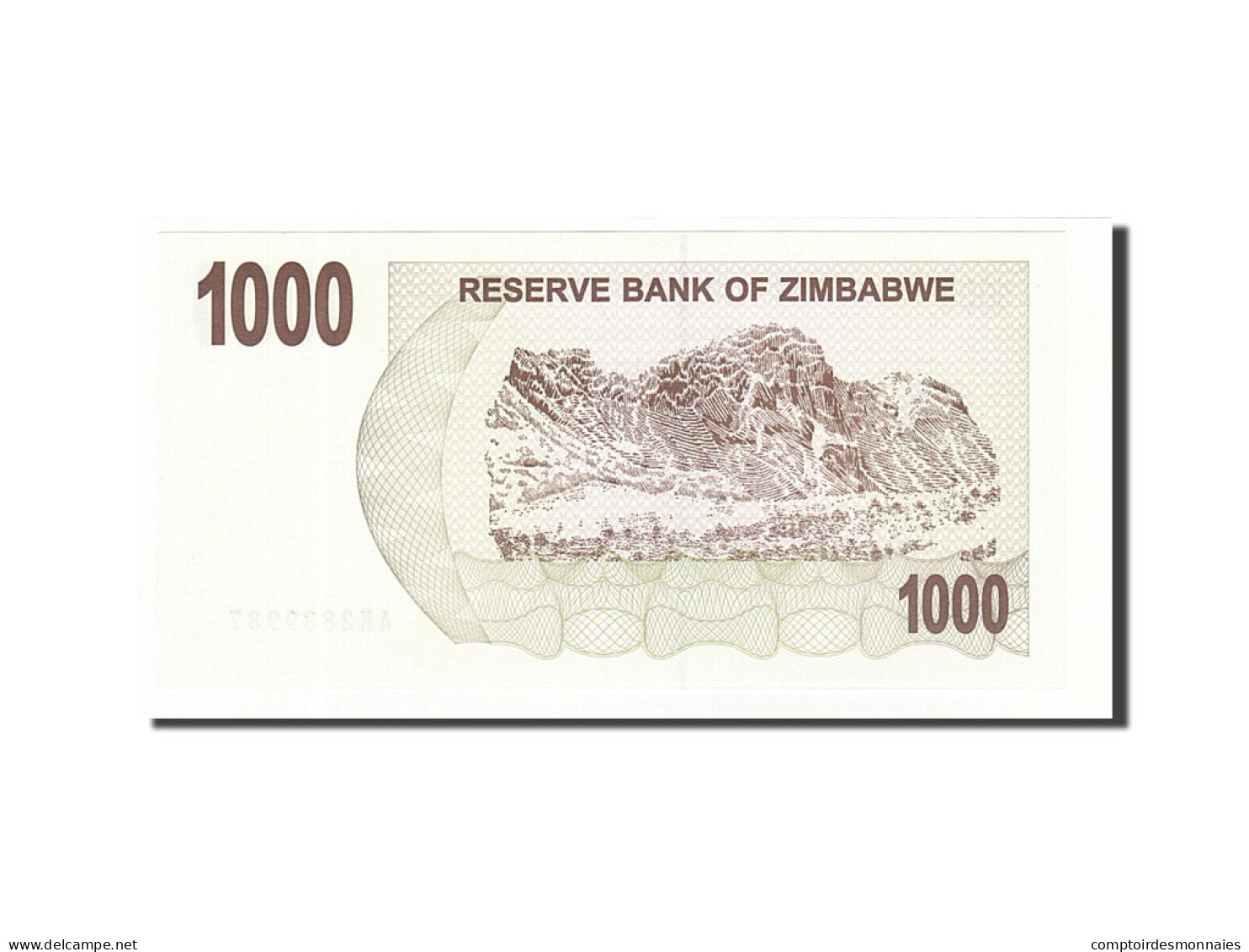 Billet, Zimbabwe, 1000 Dollars, 2006, 2006-08-01, NEUF - Simbabwe