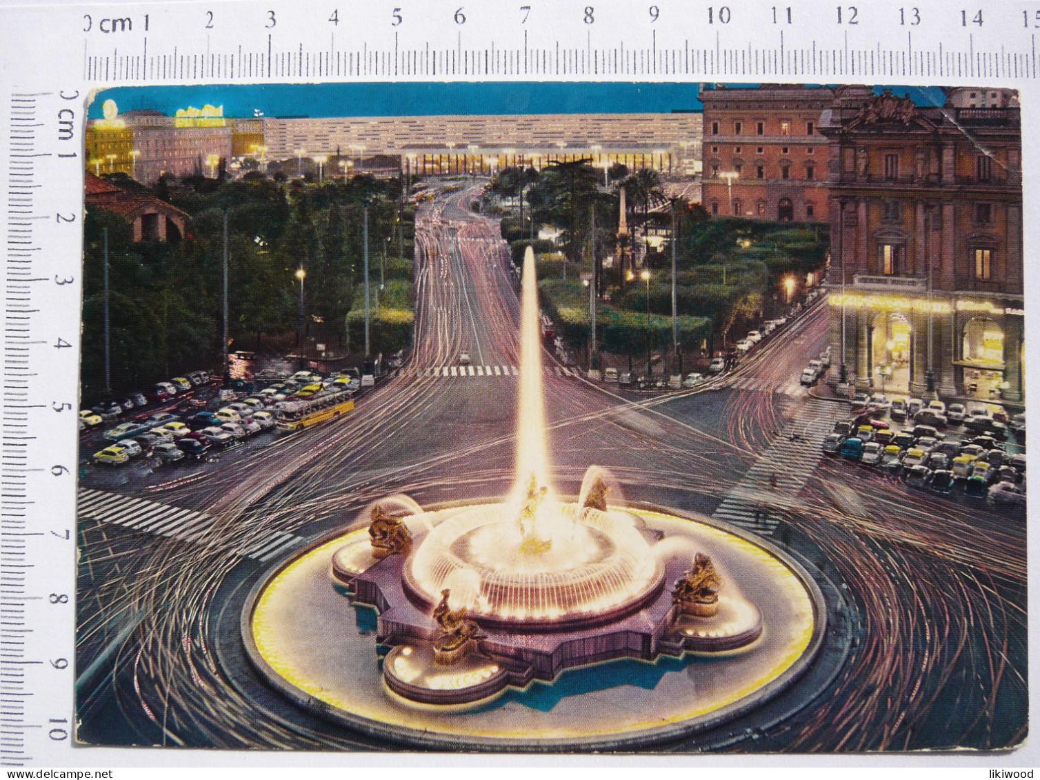 Roma, Rome - Di Notte - Plazza Della Repubblica E Stazione Termini - Mehransichten, Panoramakarten