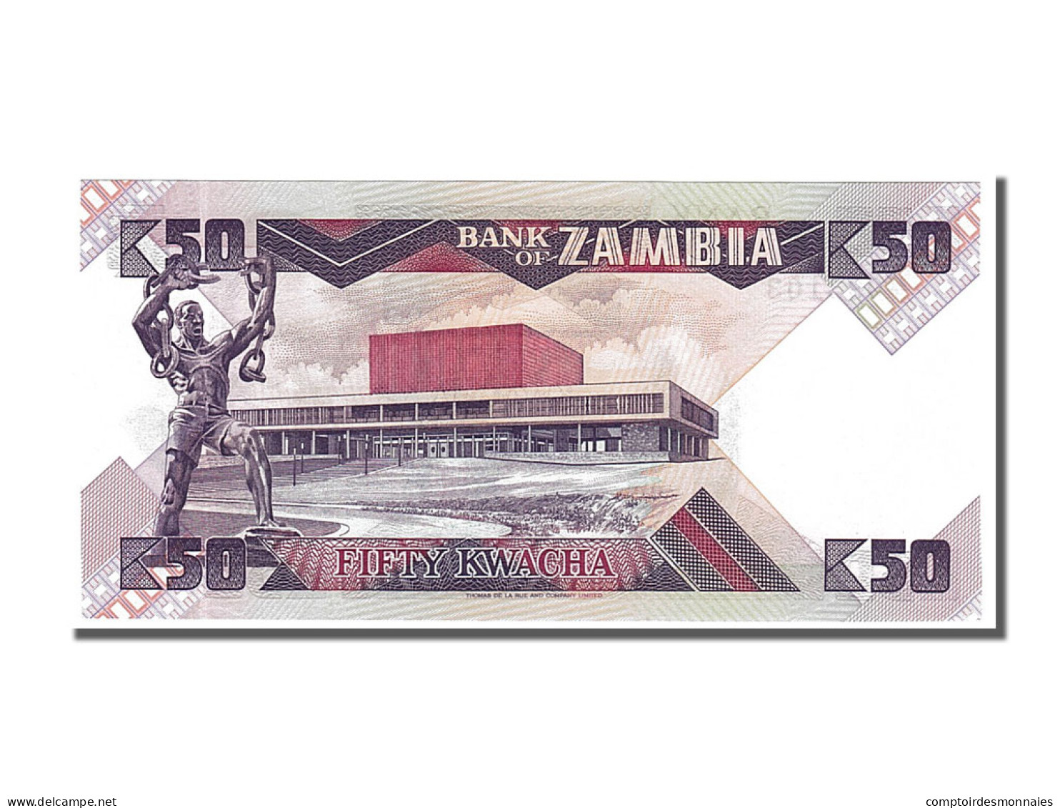 Billet, Zambie, 50 Kwacha, 1986, NEUF - Zambia