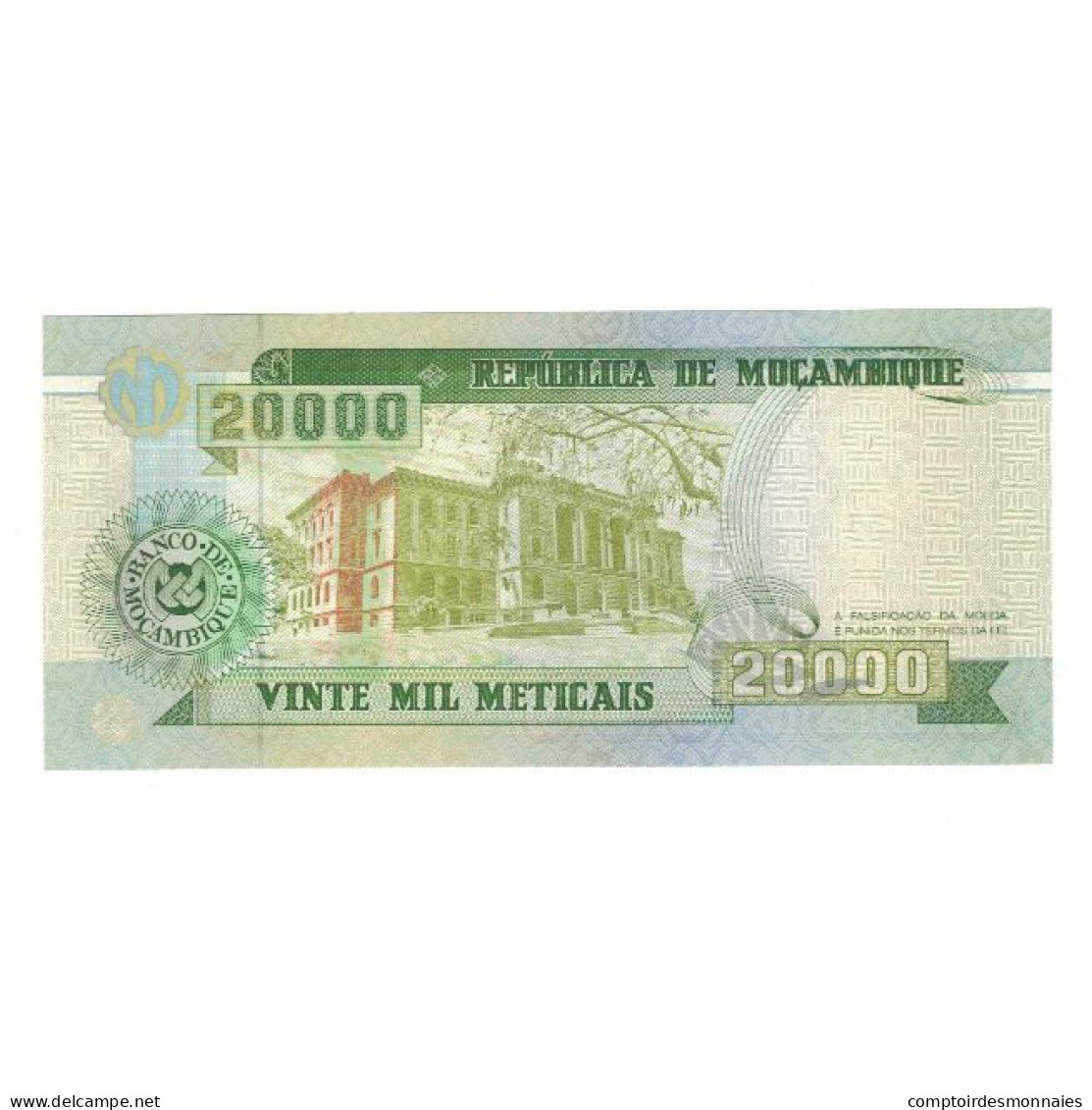 Billet, Mozambique, 20,000 Meticais, 1999, 1999-06-16, KM:140, NEUF - Moçambique
