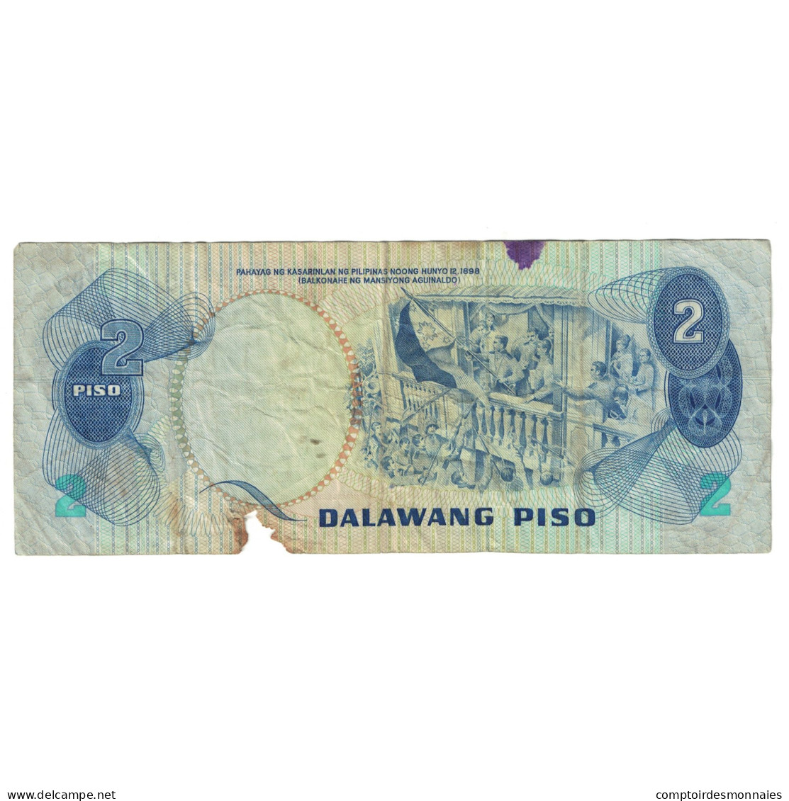 Billet, Philippines, 2 Piso, KM:159a, B - Philippinen