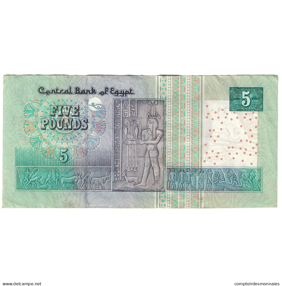 Billet, Égypte, 5 Pounds, 2002, 2002-12-10, KM:63a, TTB - Egitto