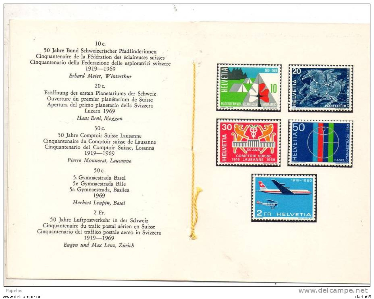 1969  FRANCOBOLLI SPECIALI - Unused Stamps