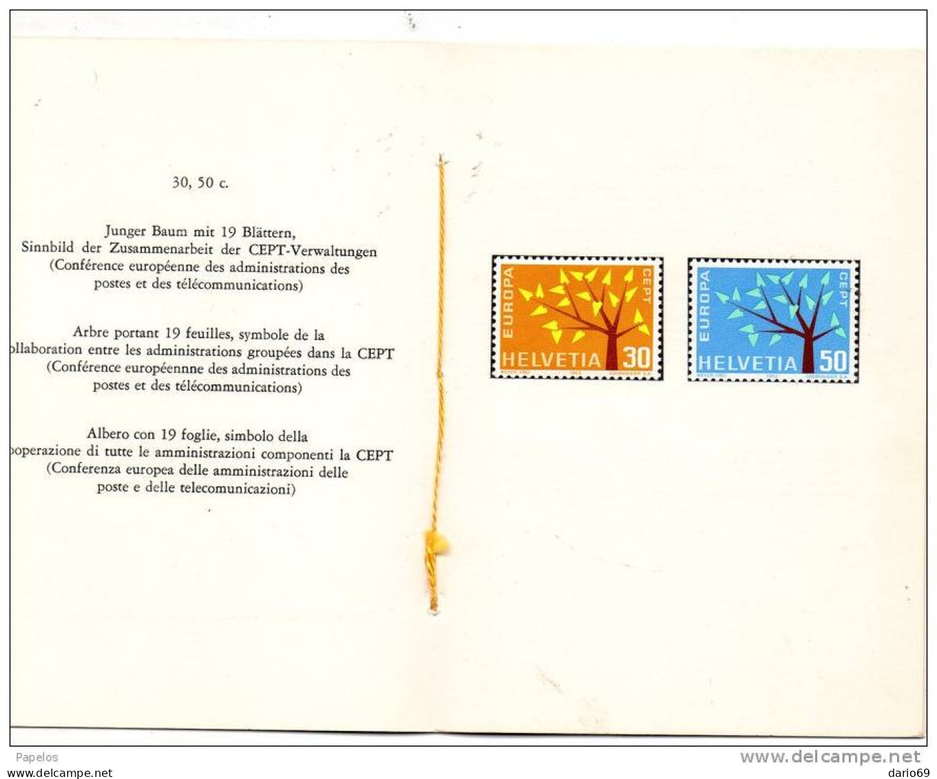 1962  FRANCOBOLLI SPECIALI - Unused Stamps