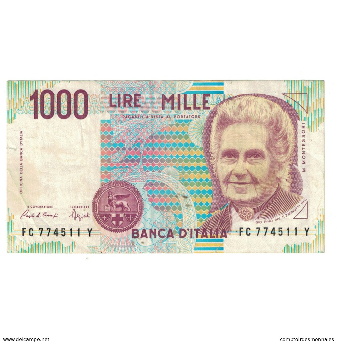 Billet, Italie, 1000 Lire, 1990, 1990-10-03, KM:114a, TTB - 1000 Lire