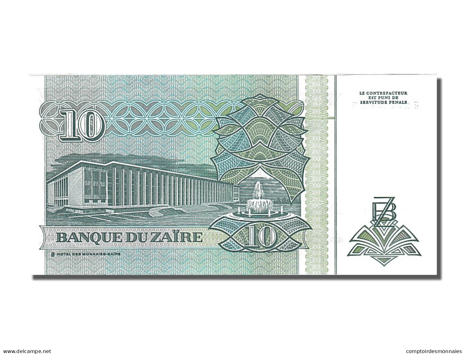 Billet, Zaïre, 10 Nouveaux Zaïres, 1993, 1993-06-24, NEUF - Zaire