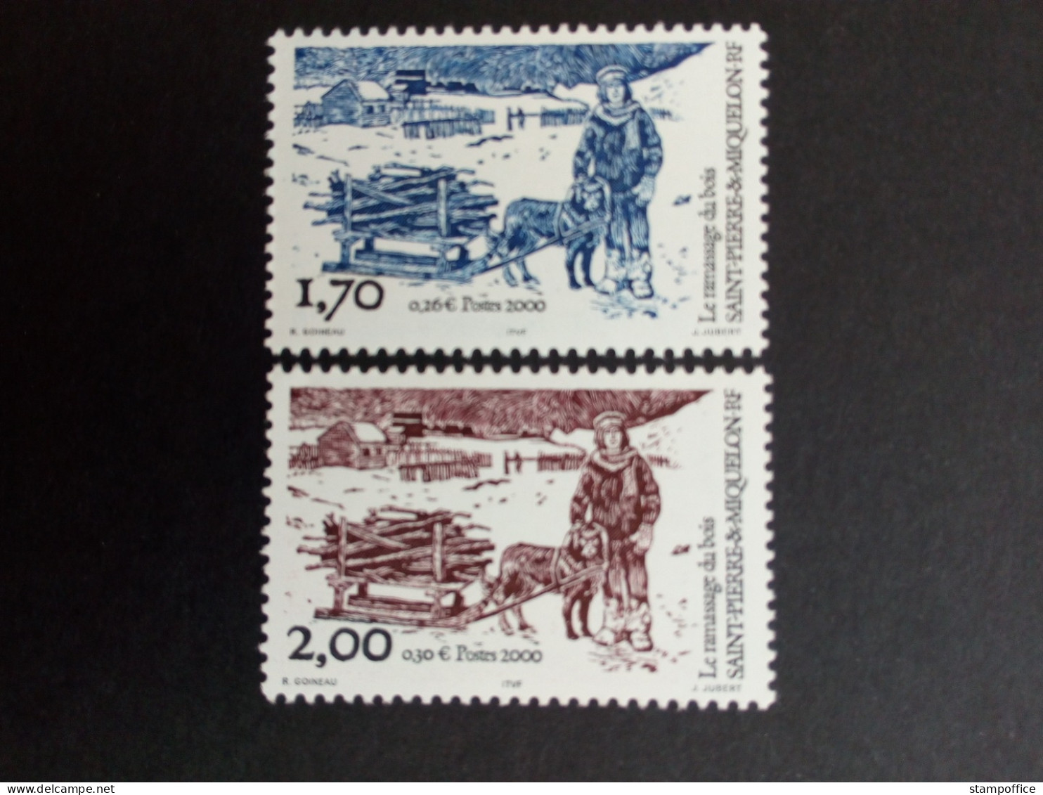 SAINT-PIERRE ET MIQUELON MI-NR. 795-796 POSTFRISCH(MINT) BRENNHOLZSAMMELN 2000 - Unused Stamps