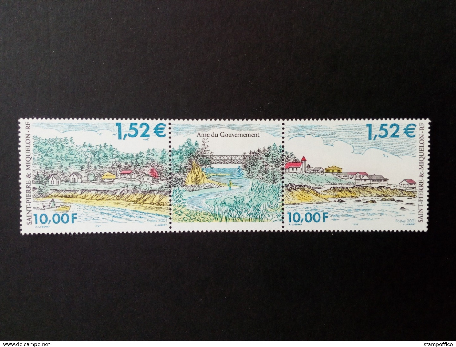 SAINT-PIERRE ET MIQUELON MI-NR. 836-837 POSTFRISCH(MINT) ZD LANDSCHAFTEN 2001 - Unused Stamps