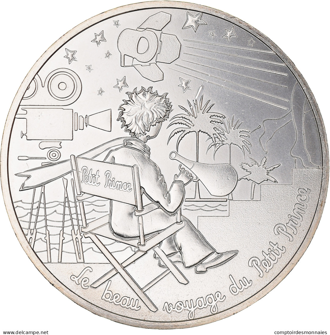 France, 10 Euro, Petit Prince Fait Du Cinéma, 2016, Paris, FDC, Argent - Francia