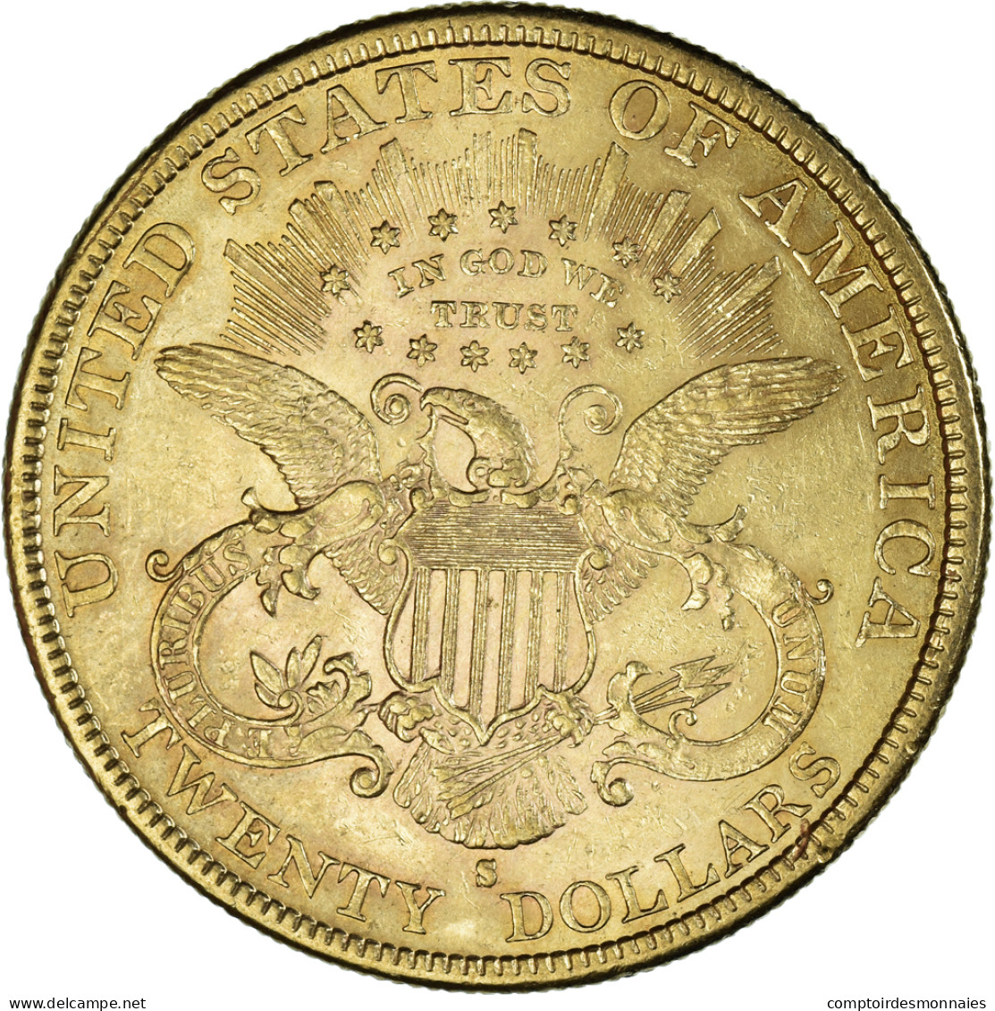 Monnaie, États-Unis, 20 Dollars, $20, Double Eagle, 1889, San Francisco, TTB+ - 20$ - Double Eagles - 1877-1901: Coronet Head