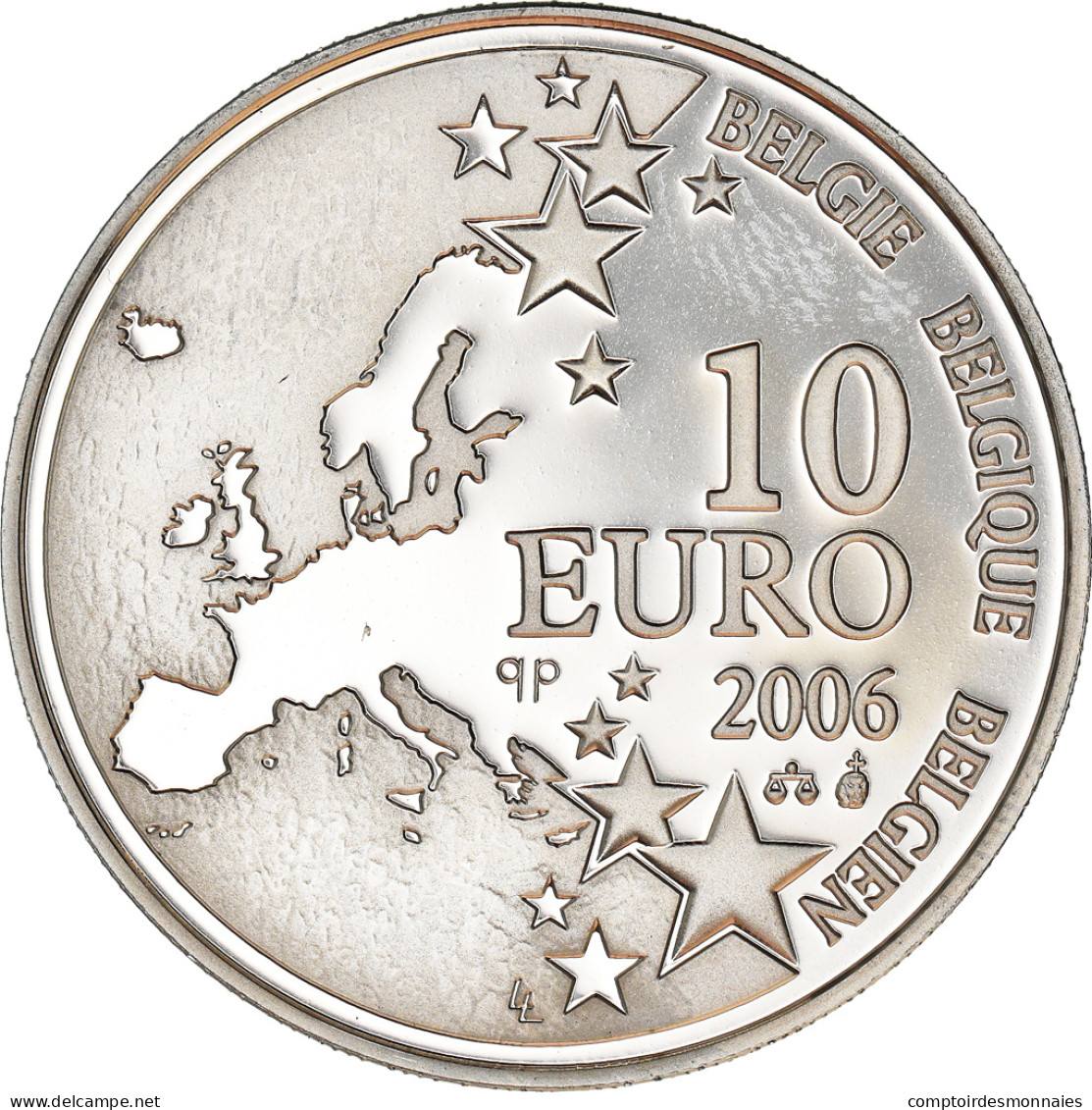 Belgique, 10 Euro, Justus Lipsius, 2006, SPL, Argent, KM:255 - Bélgica