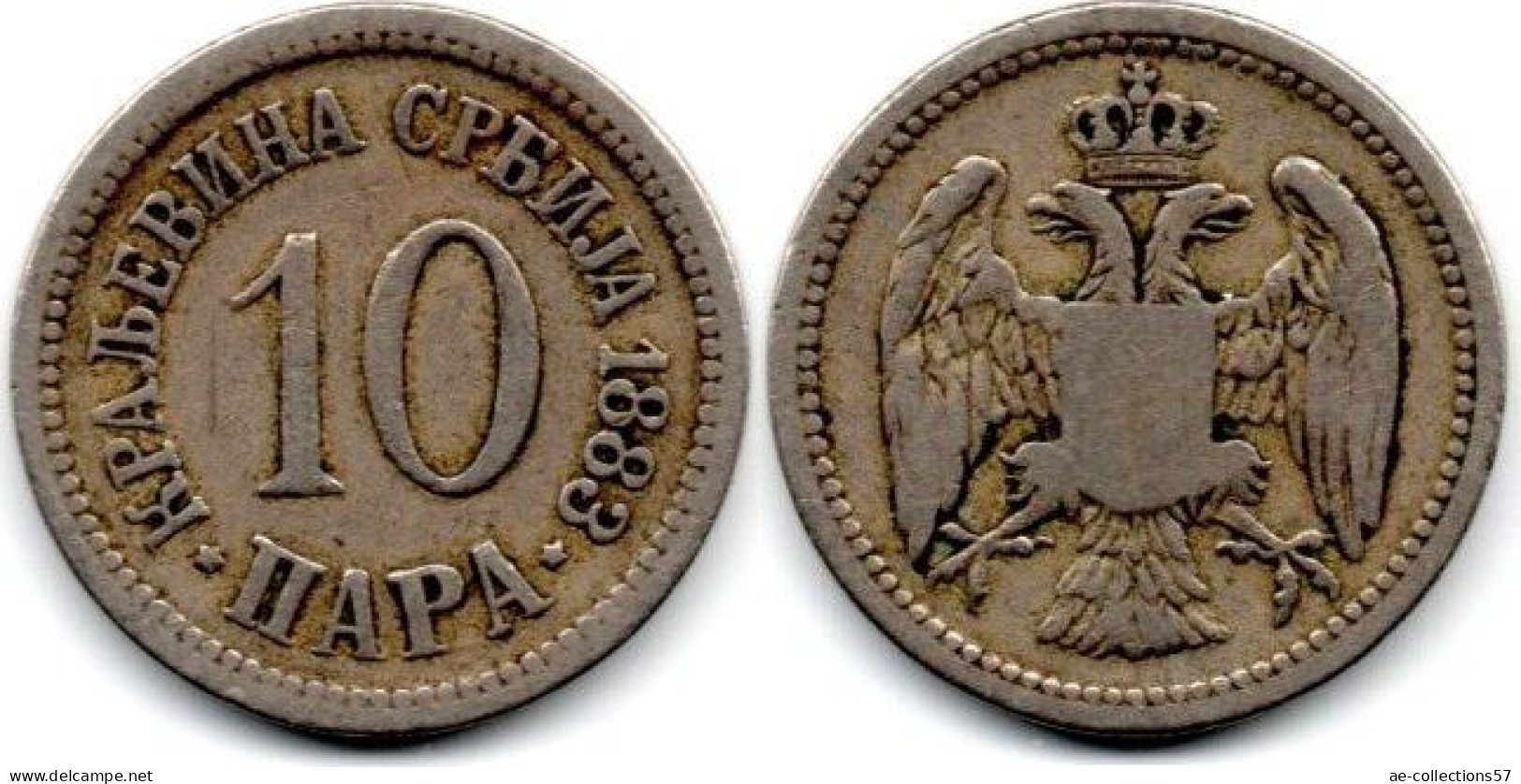 MA 31193 / Serbie 10 Para 1883 TB+ - Serbia