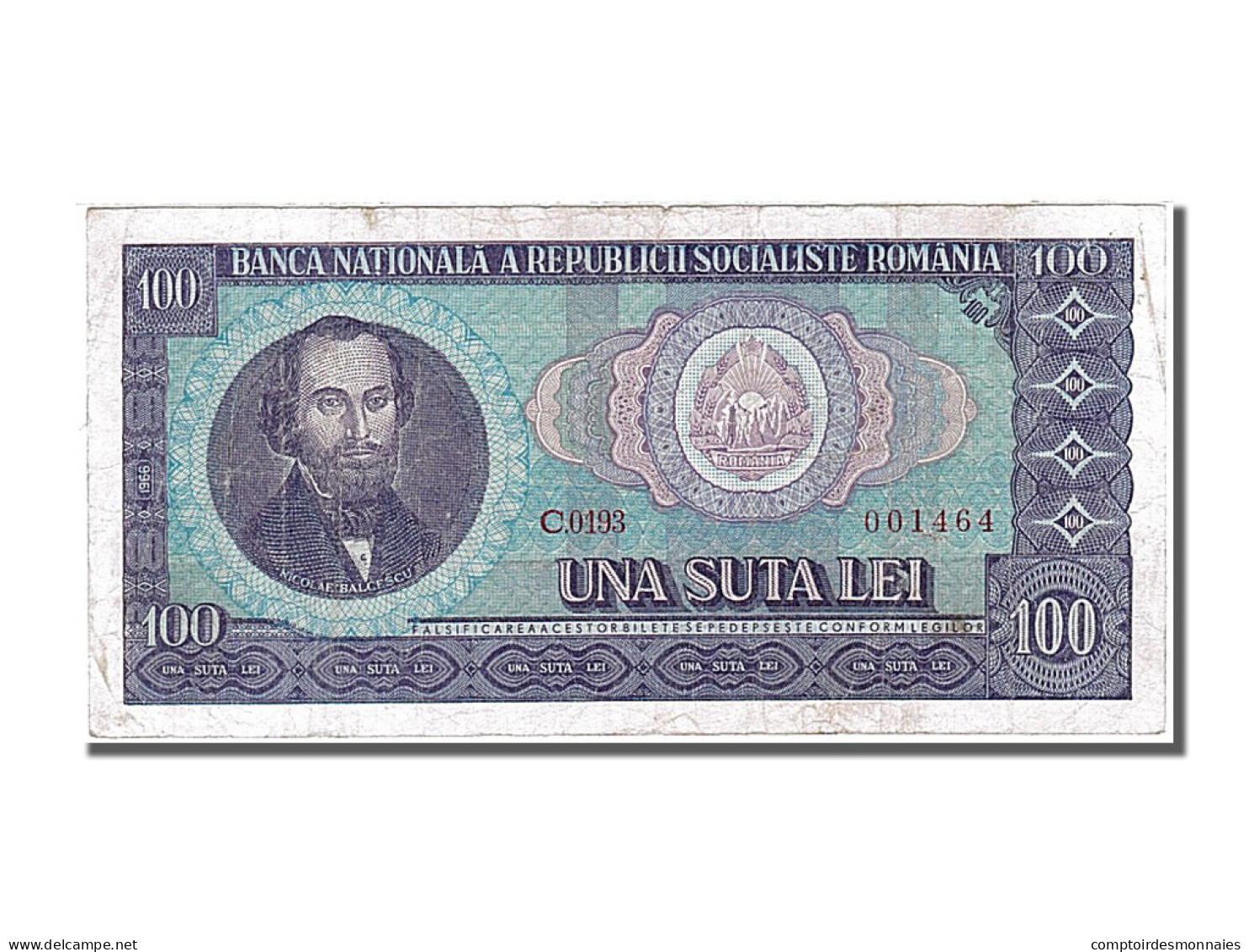 Billet, Roumanie, 100 Lei, 1966, SUP - Romania