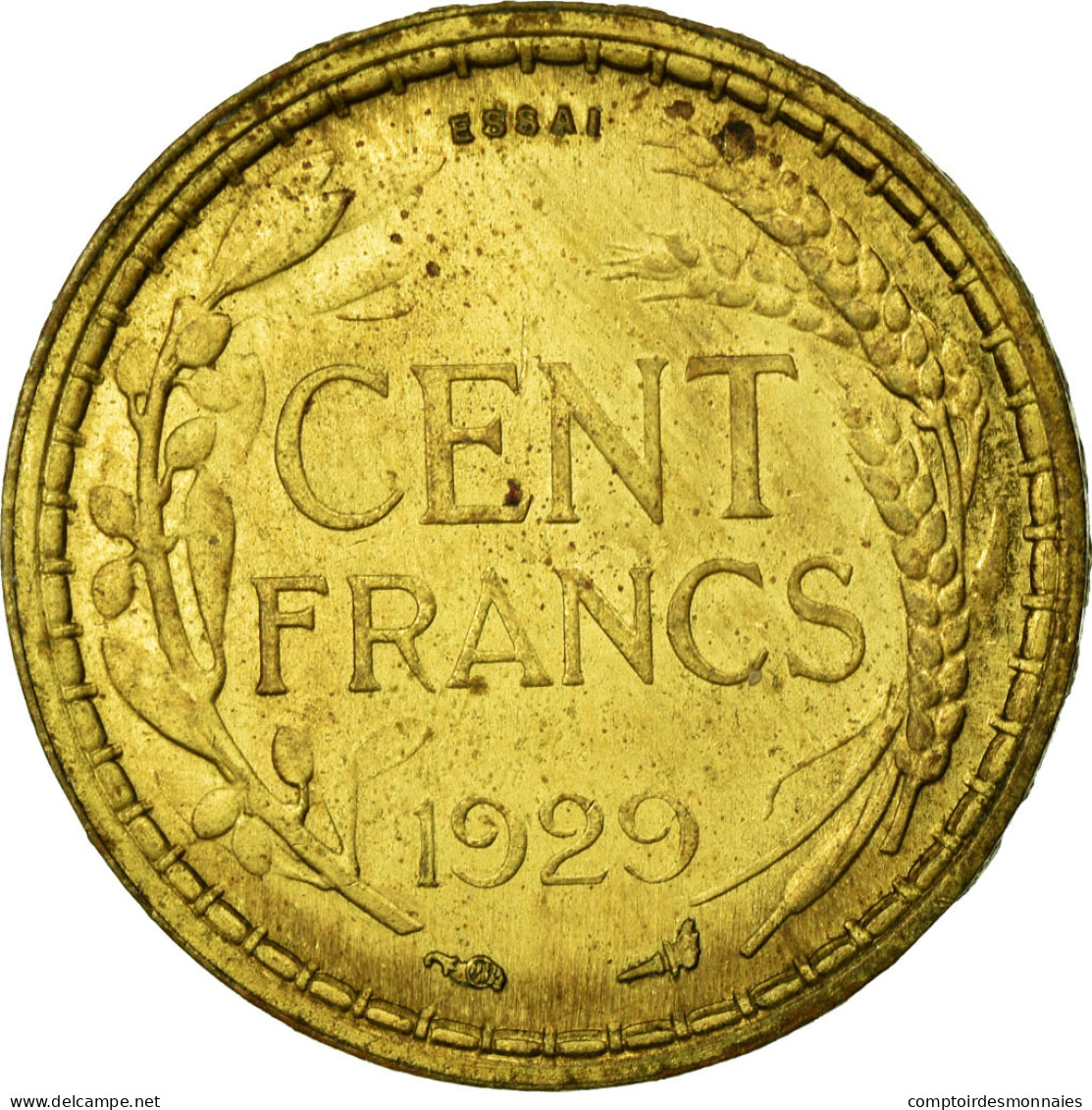Monnaie, France, 100 Francs, 1929, FDC, Bronze-Aluminium, Gadoury:1144 - Essais, Piéforts, épreuves & Flans Brunis