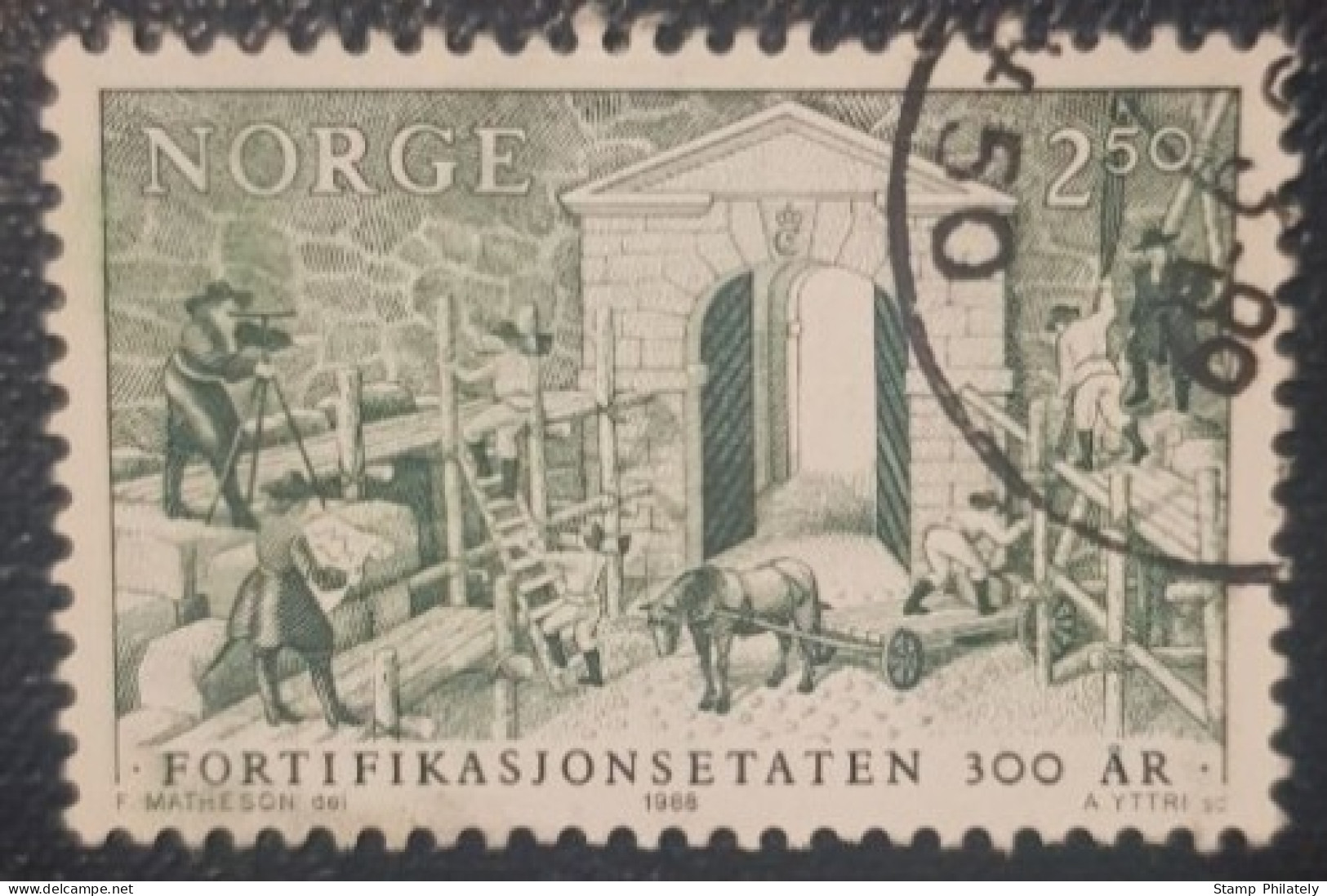Norway 2.5Kr Used Stamp 1988 Military - Usati