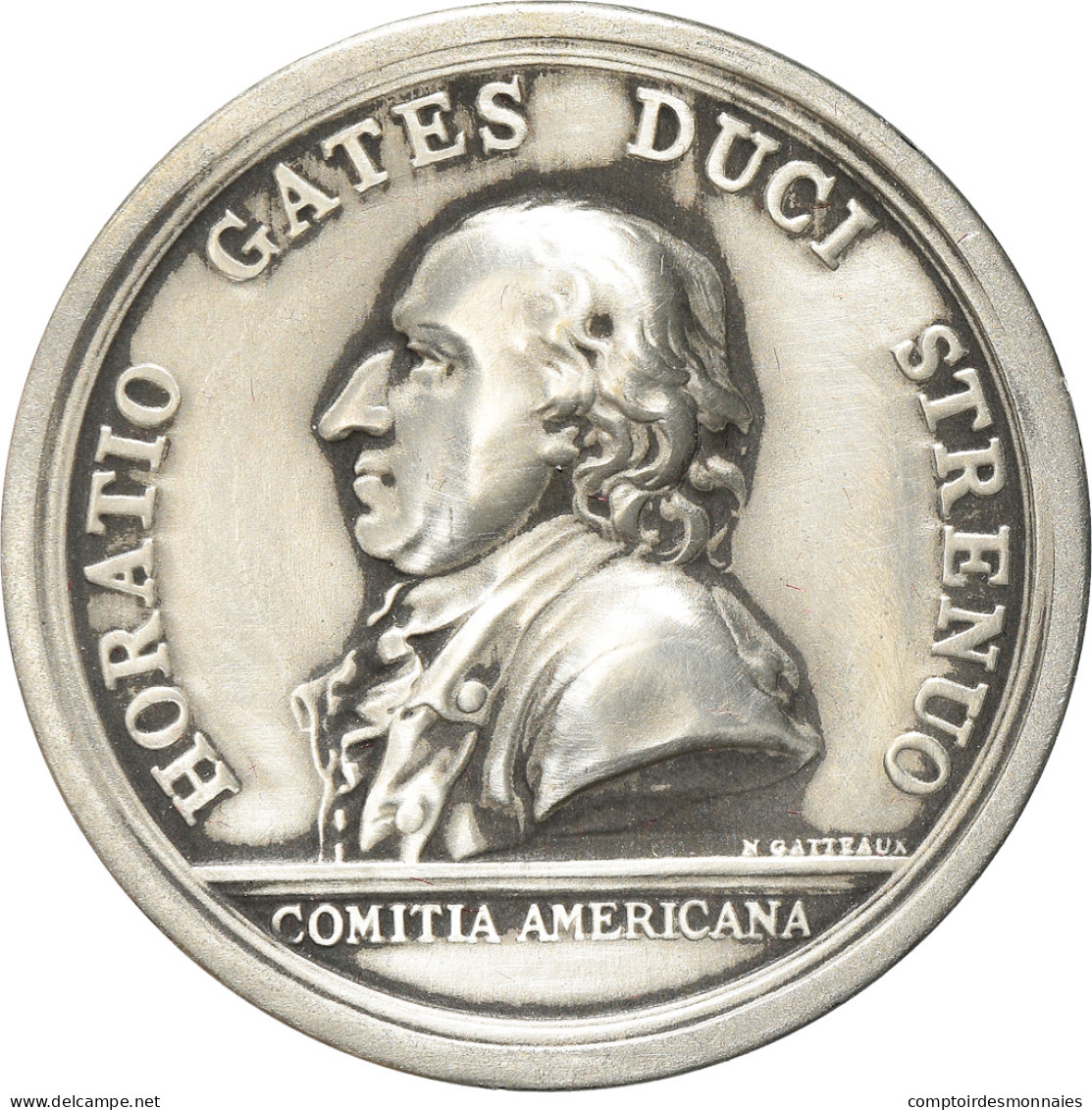 United States Of America, Médaille, General Horatio Gates, History, 1777 - Autres & Non Classés