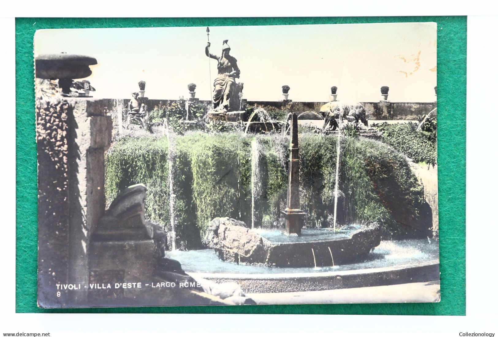 CARTOLINA POSTALE VIAGGIATA 1953 TIVOLI (ROMA), LAZIO, ITALIA: VILLA D'ESTE - LARGO ROMETTA 0069 POSTCARD - Tivoli