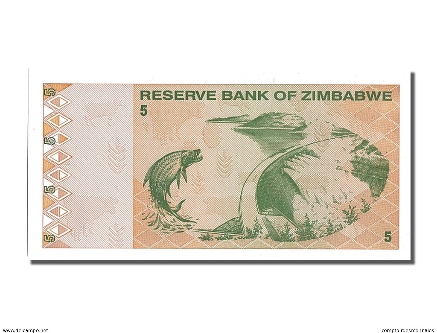 Billet, Zimbabwe, 5 Dollars, 2009, NEUF - Zimbabwe