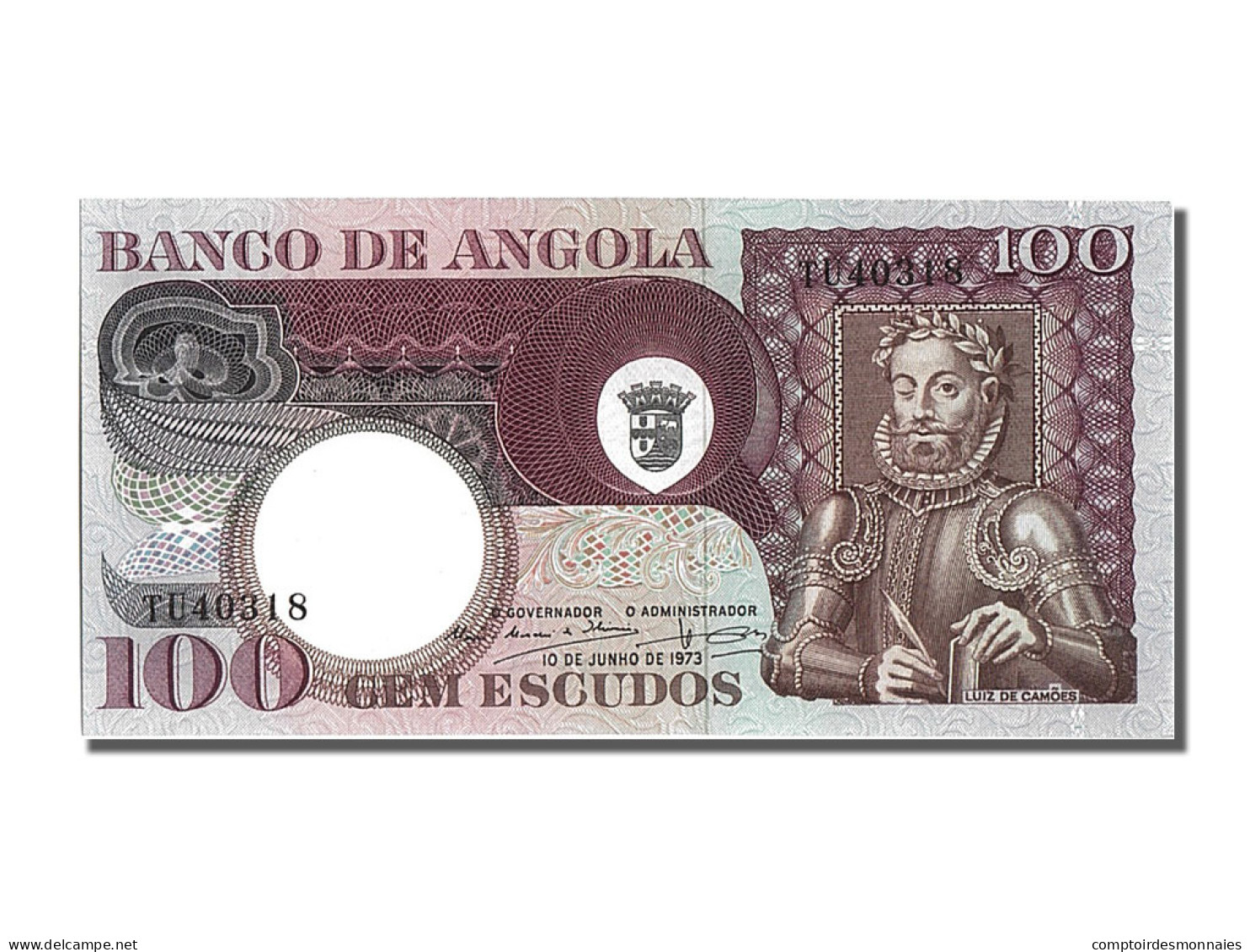 Billet, Angola, 100 Escudos, 1973, 1973-06-10, NEUF - Angola