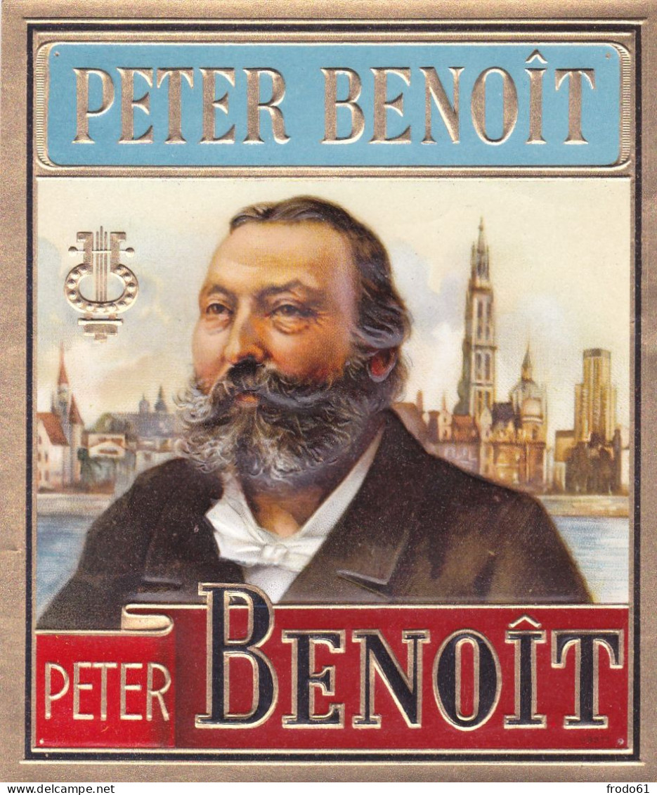 OUD MOOI KASETIKET VAN SIGARENKIST IN PRIMA STAAT : PETER BENOIT - Etichette