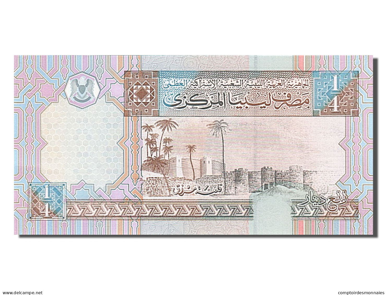 Billet, Libya, 1/4 Dinar, 2002, NEUF - Libye