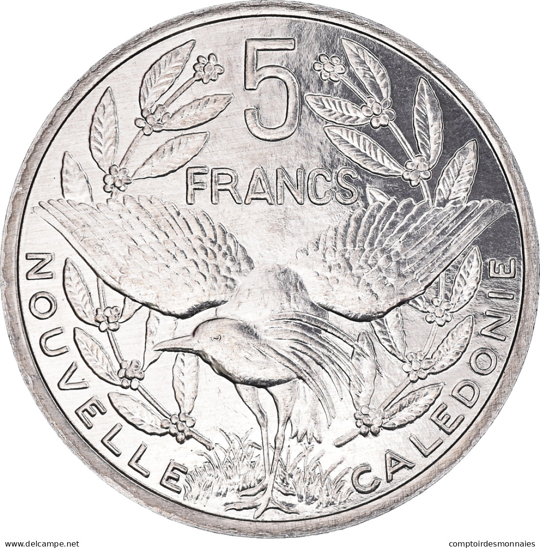 Monnaie, Nouvelle-Calédonie, 5 Francs, 2001, Paris, SPL+, Aluminium, KM:16 - Nieuw-Caledonië