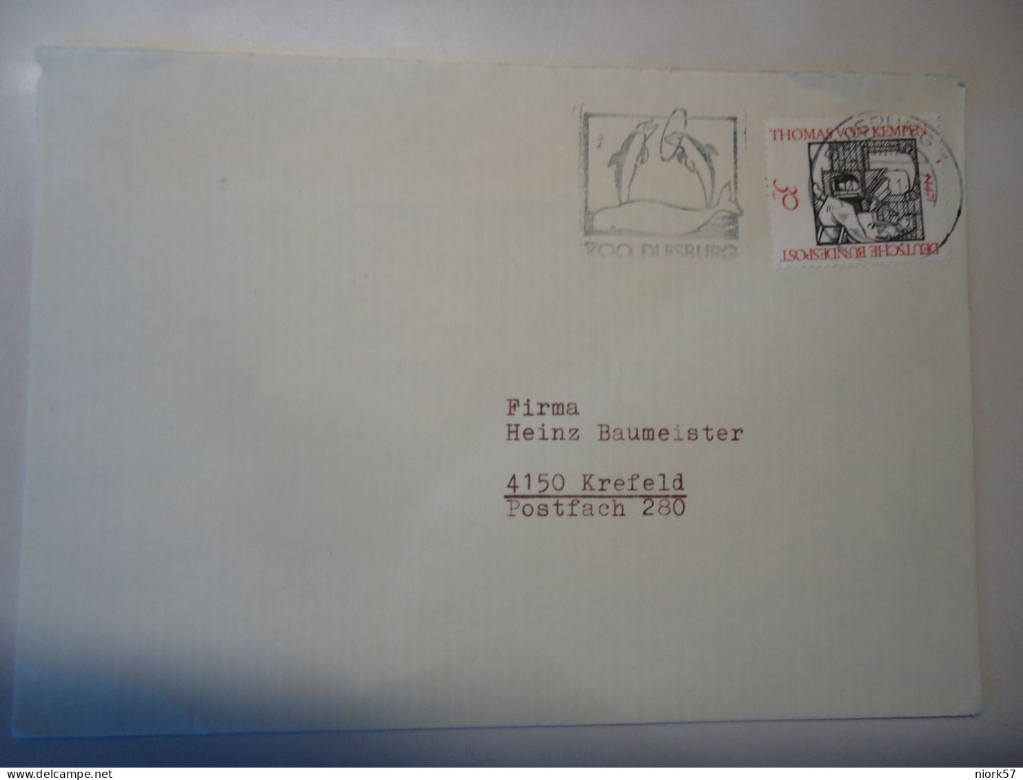 GERMANY   COVER  1971 POSTMARK DOLPHINS - Dolphins
