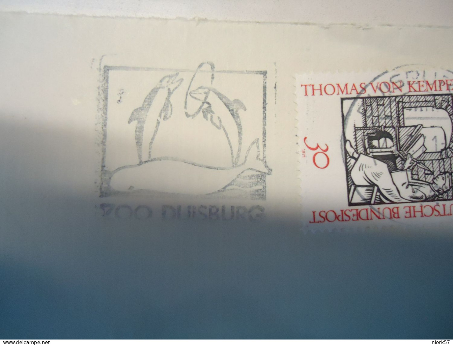 GERMANY   COVER  1971 POSTMARK DOLPHINS - Dolphins