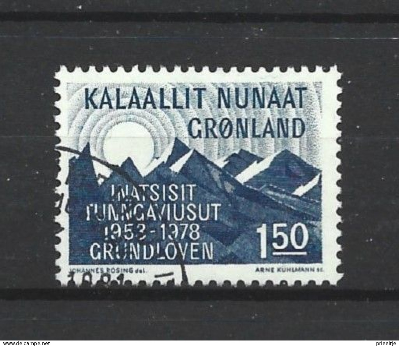 Greenland 1978 Constitution Modification 25th Anniv. Y.T. 97 (0) - Usati