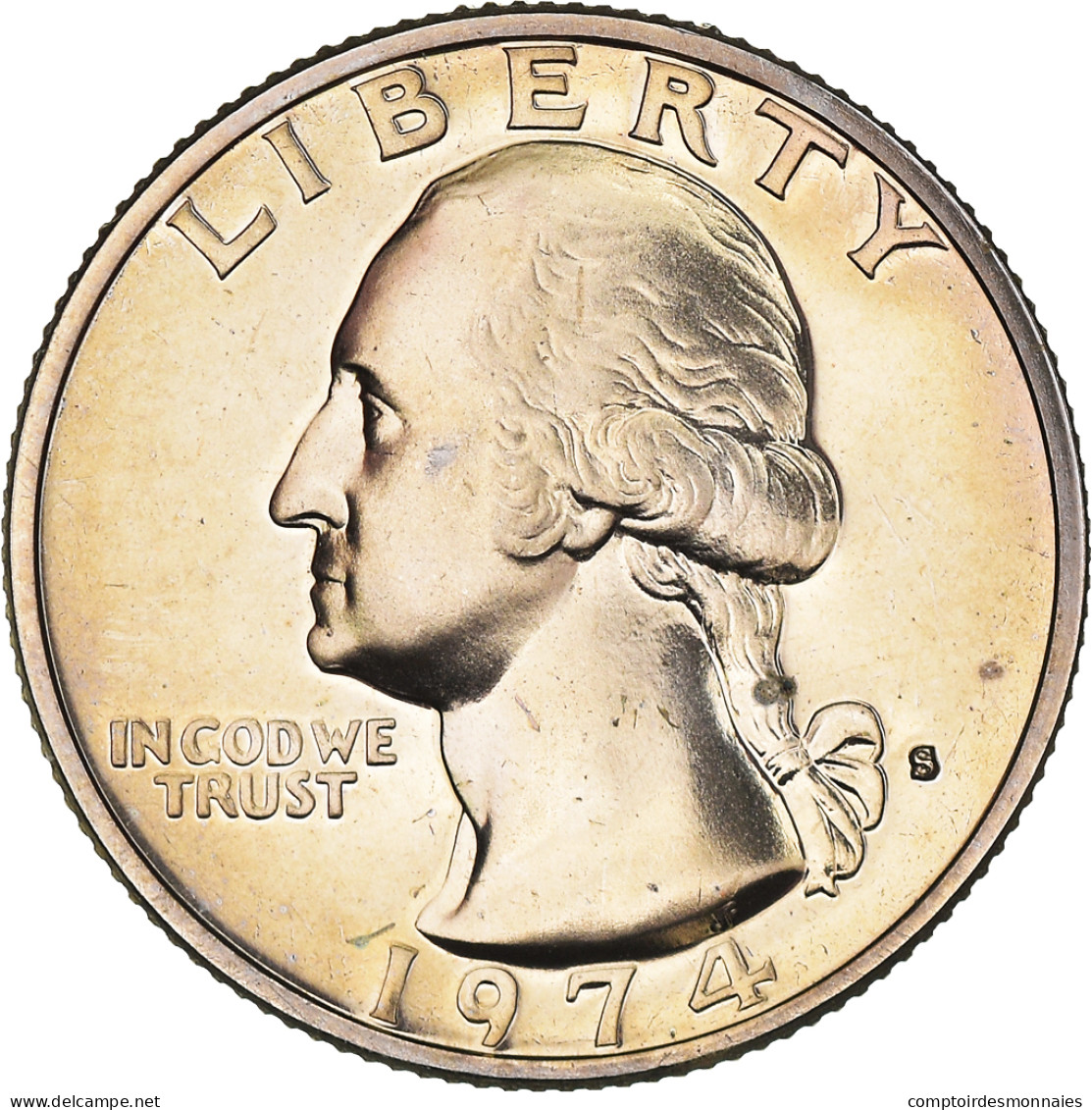 Monnaie, États-Unis, Washington, Quarter, 1974, San Francisco, Proof, SPL+ - 1932-1998: Washington