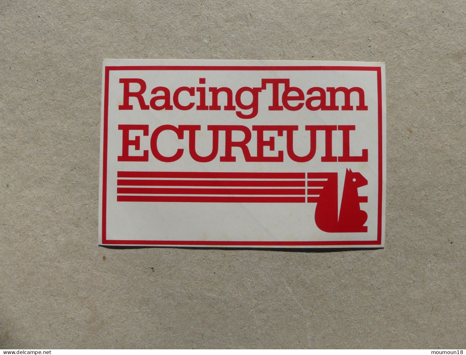 Autocollant Banques Racing Team Ecureuil Caisse D'Epargne - Other & Unclassified