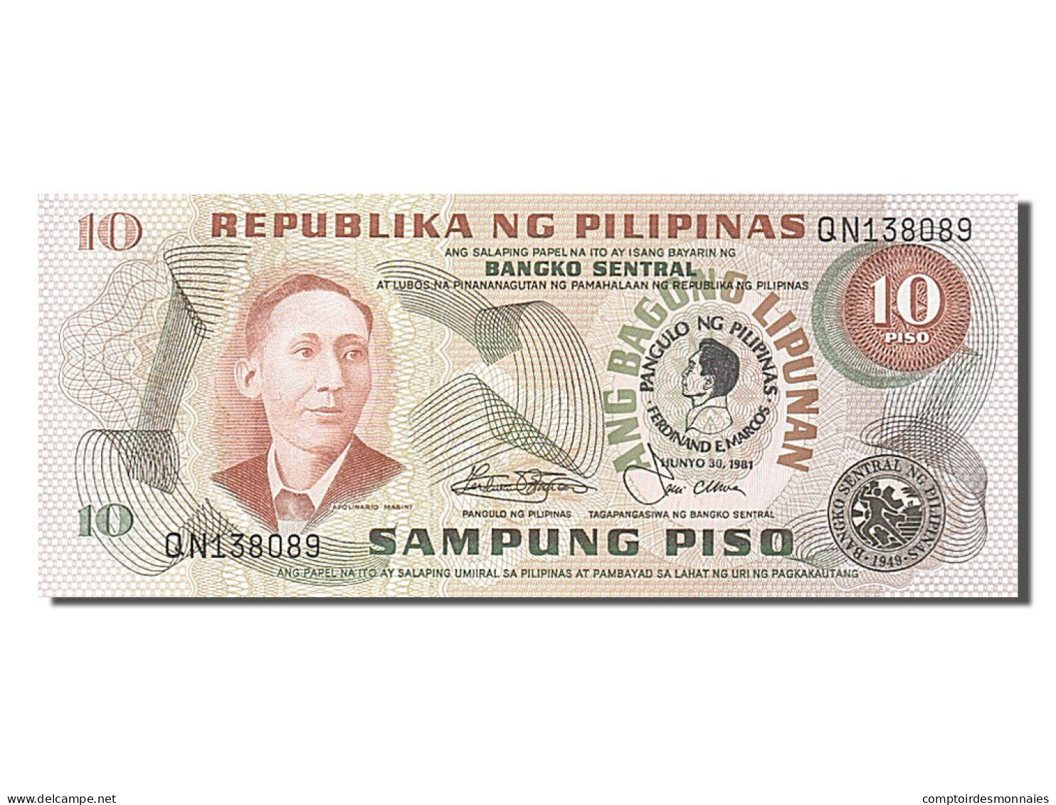 Billet, Philippines, 10 Piso, NEUF - Filippijnen