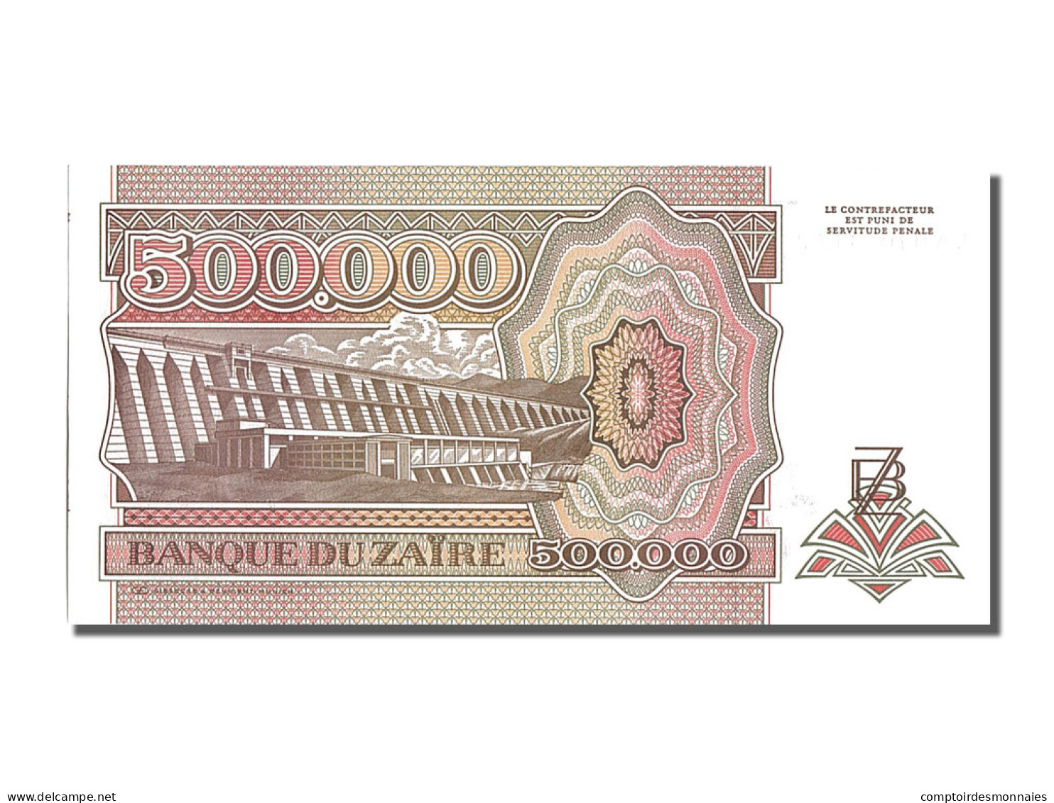 Billet, Zaïre, 500,000 Zaïres, 1992, 1992-03-15, NEUF - Zaïre