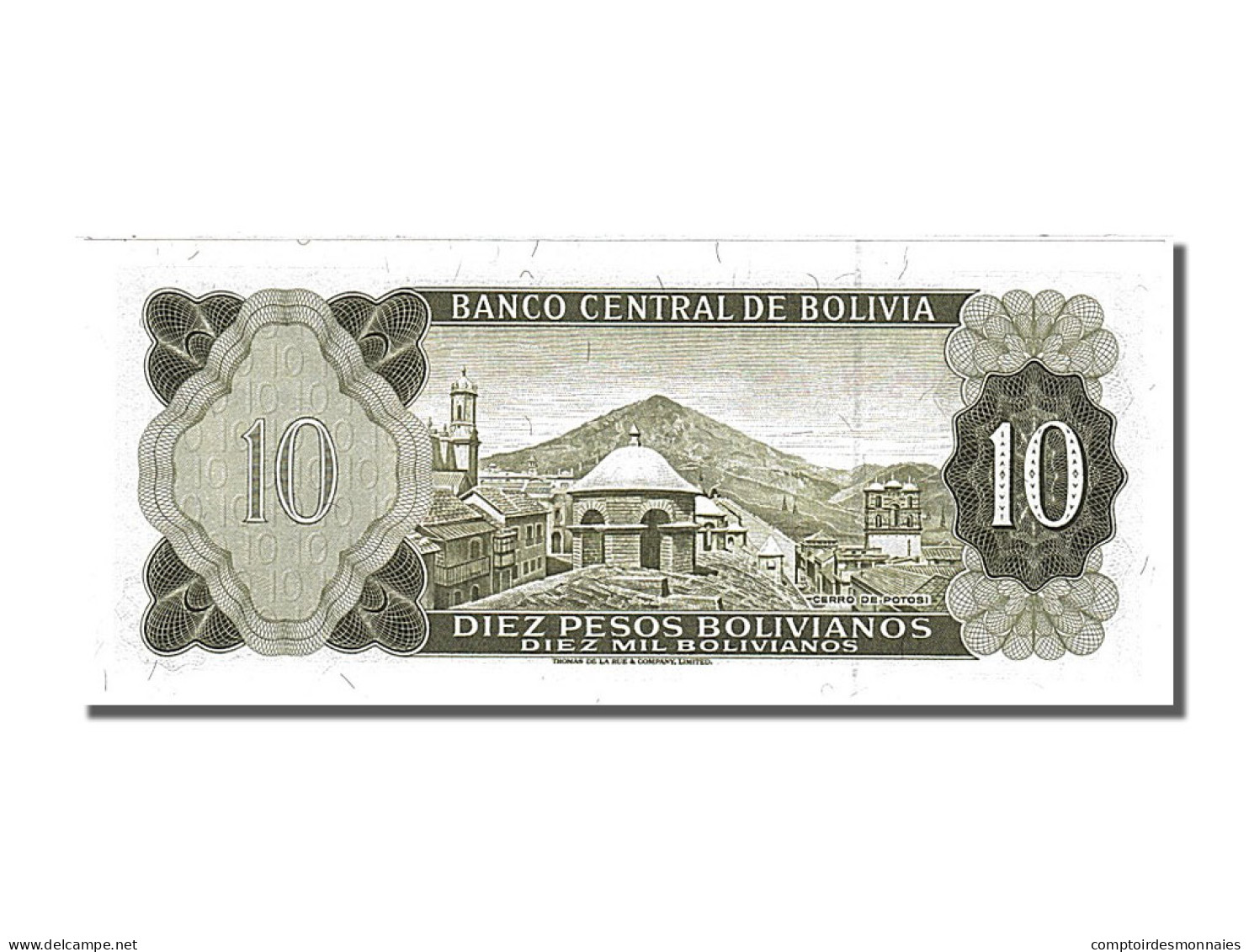 Billet, Bolivie, 10 Pesos Bolivianos, 1962, 1962-07-13, NEUF - Bolivie