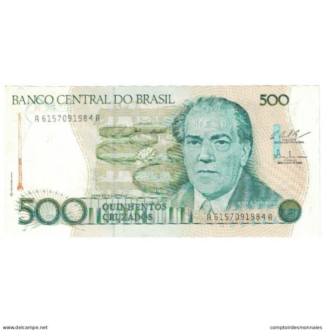 Billet, Brésil, 500 Cruzados, Undated (1986), KM:212, NEUF - Brasilien