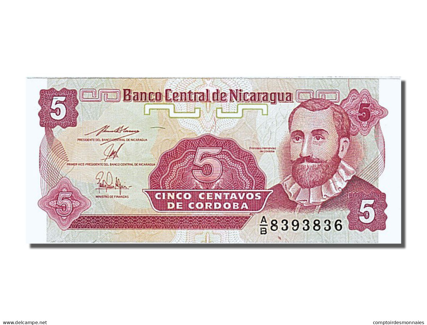 Billet, Nicaragua, 5 Centavos, 1990, NEUF - Nicaragua