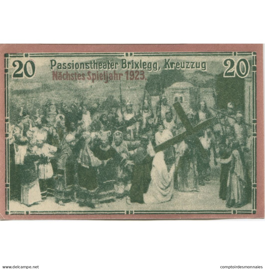Billet, Autriche, Brixlegg, 20 Heller, Paysage 1920-10-31, SPL, Mehl:FS 104a - Oesterreich