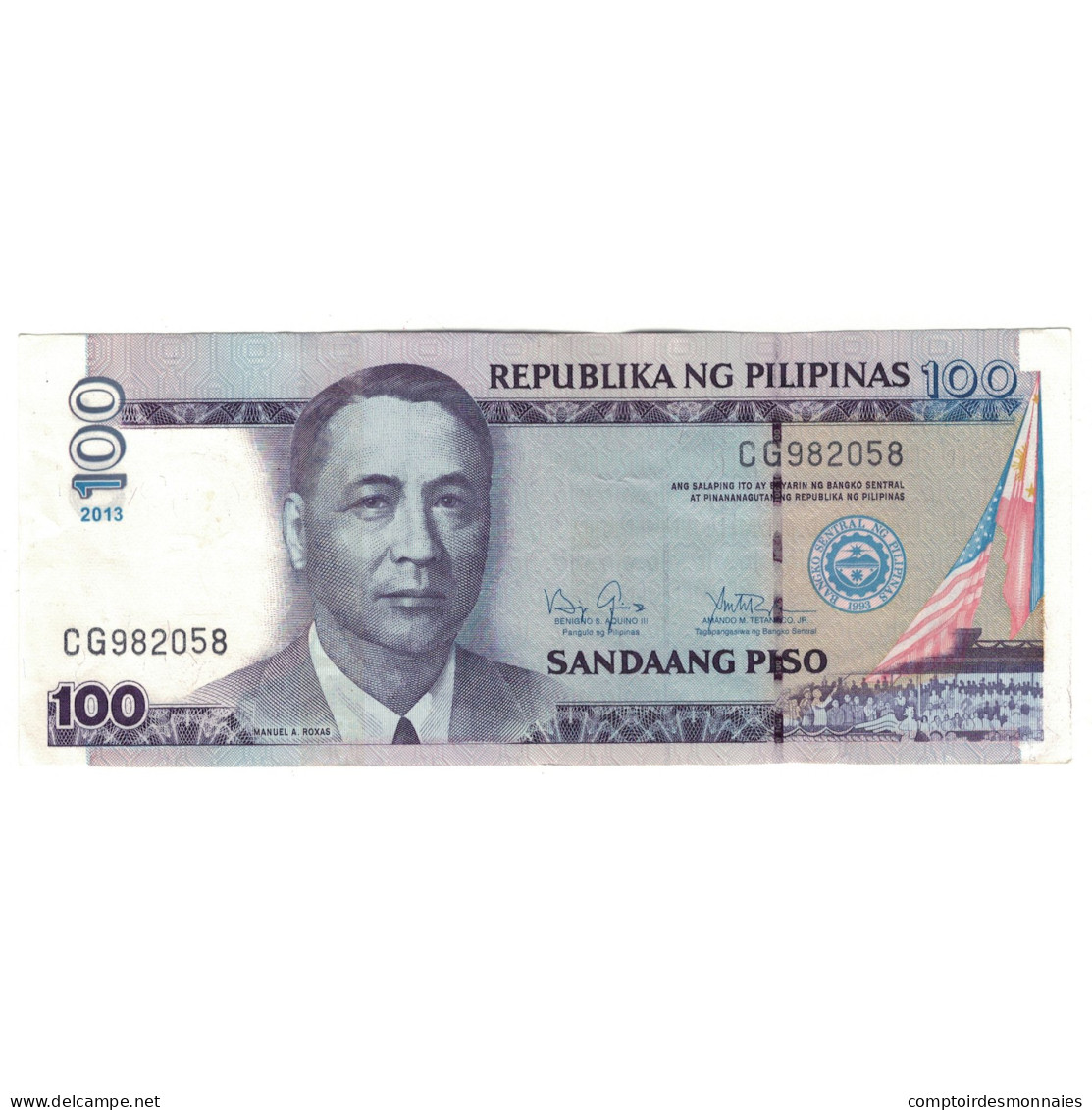 Billet, Philippines, 100 Piso, 2011, KM:194e, TTB - Filippine