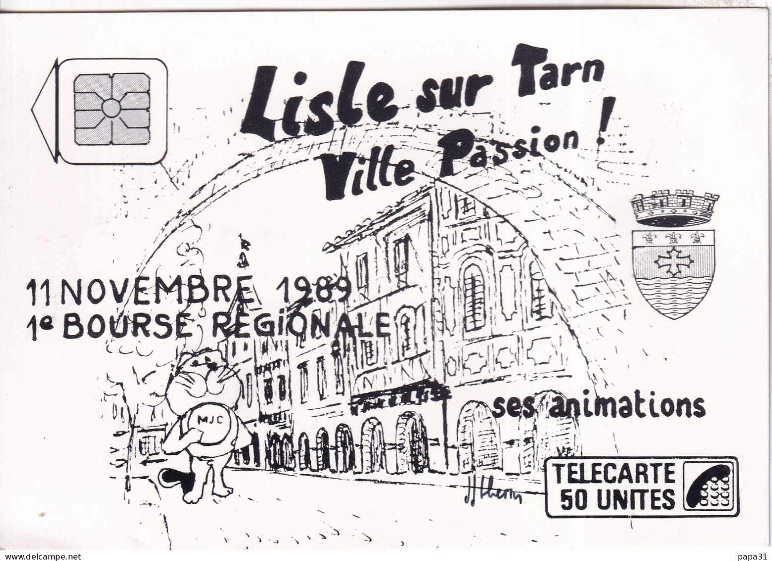 LISLE SUR TARN   1 é Bourse Régionale   1989 - Lisle Sur Tarn