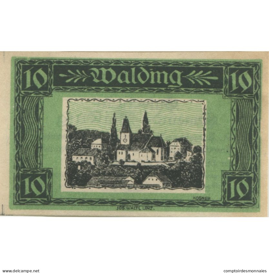 Billet, Autriche, Walding, 10 Heller, Village 1920-12-31, SPL, Mehl:FS 1132c - Oesterreich