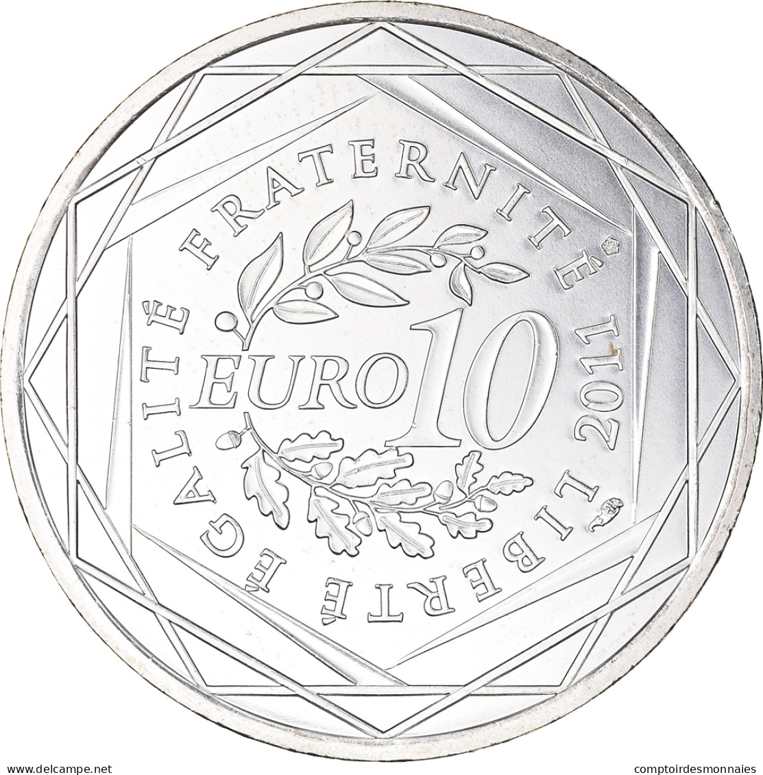 France, 10 Euro, Guadeloupe, 2011, Paris, SPL, Argent, KM:1737 - Francia