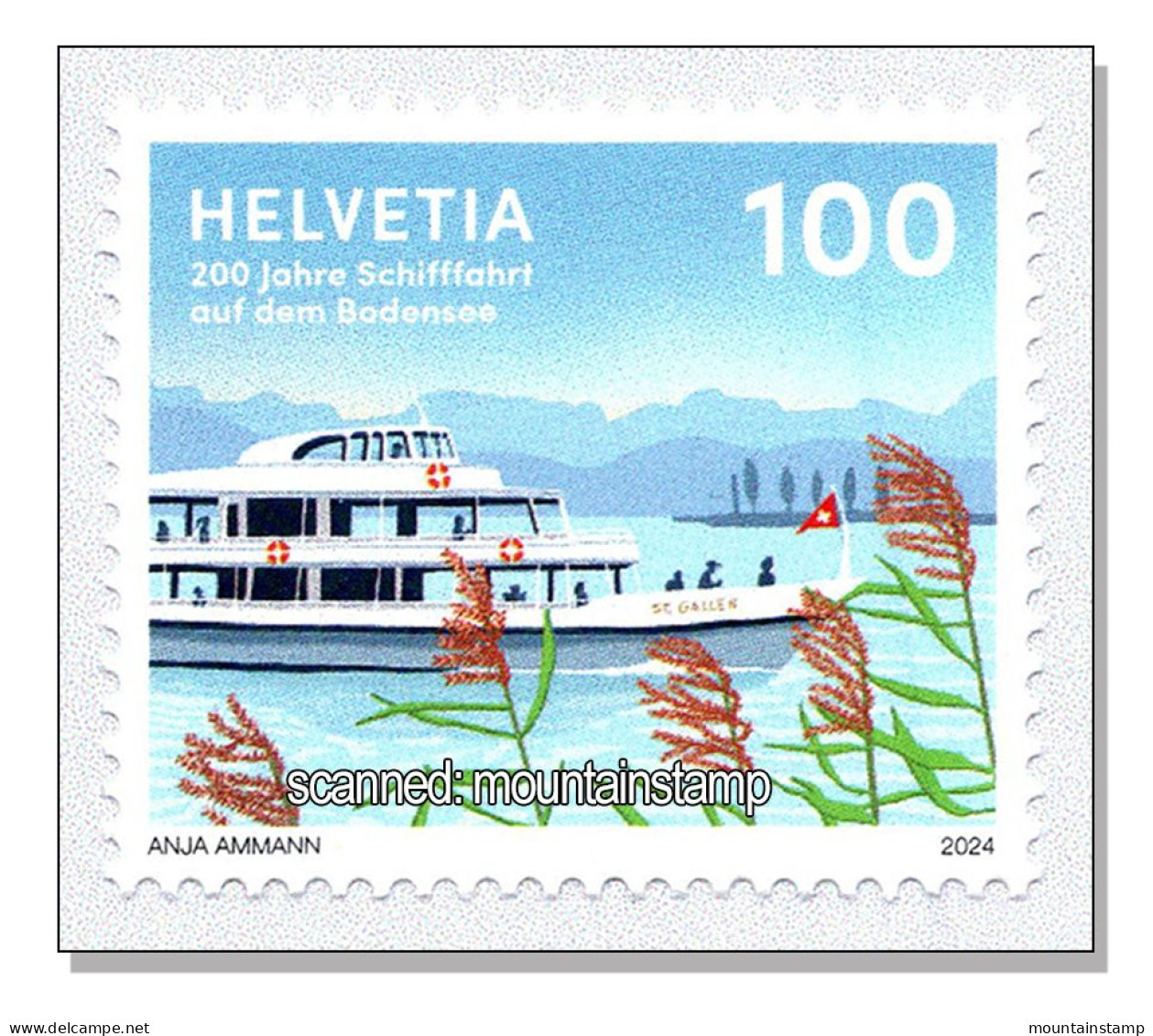 Suisse Switzerland 2024 (1/2024) 200 Jahre Schiffahrt Bodensee Lake Constance Schiff Ship  MNH ** - Ungebraucht