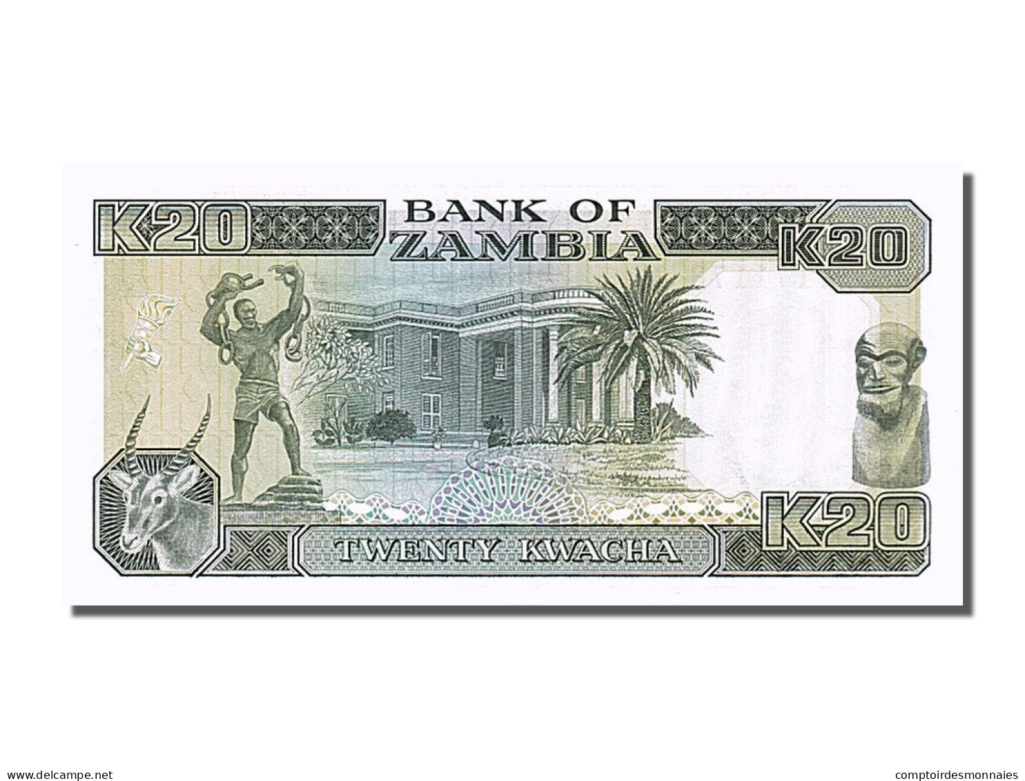 Billet, Zambie, 20 Kwacha, 1989, NEUF - Zambie