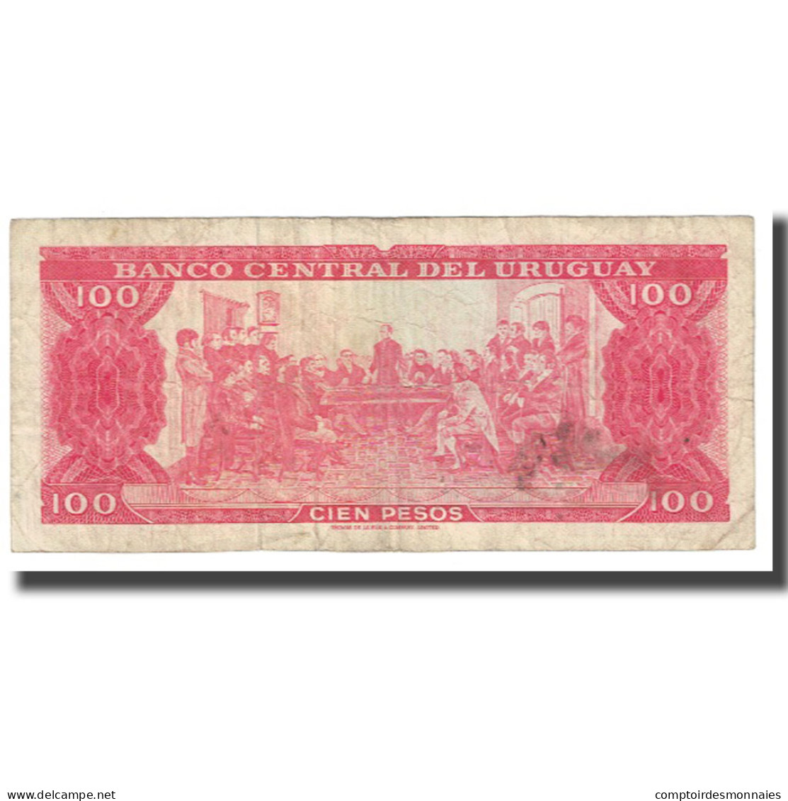 Billet, Uruguay, 100 Pesos, KM:47a, TB - Uruguay