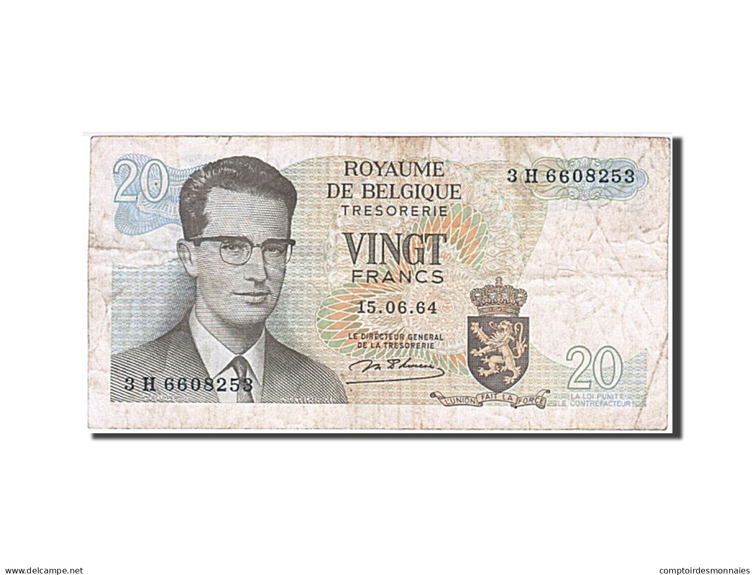 Billet, Belgique, 20 Francs, 1964, 1964-06-15, TB - Autres & Non Classés